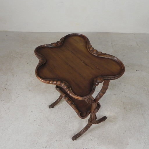Table à thé Art Nouveau dans le style d'Emile Galle