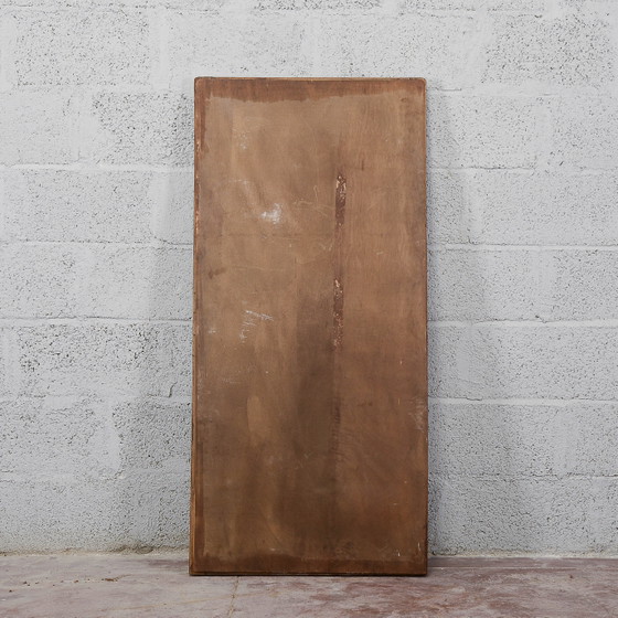 Art Deco Beveled Glass Mirror with Inlays – Wood (photo 8 of 8)