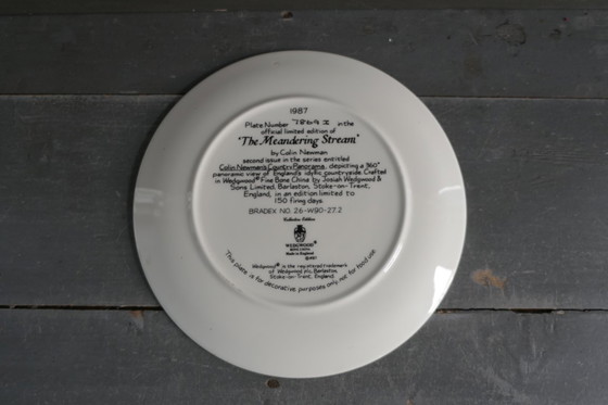 Image 1 of Assiettes décoratives Wedgwood 3 x par Colin Newman 1987