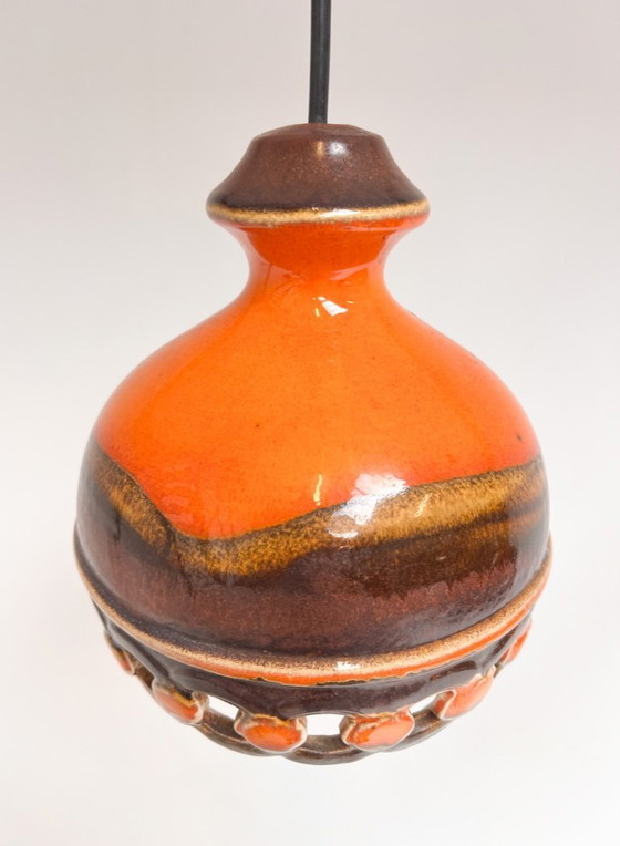 Image 1 of Set van 2 Keramieken Plafondlampen van PAN Leuchten, 1970's