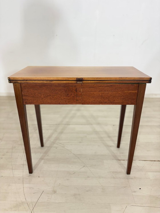Image 1 of Prachtige antieke consoletafel / bureau / tafel / mahoniehouten ladekast