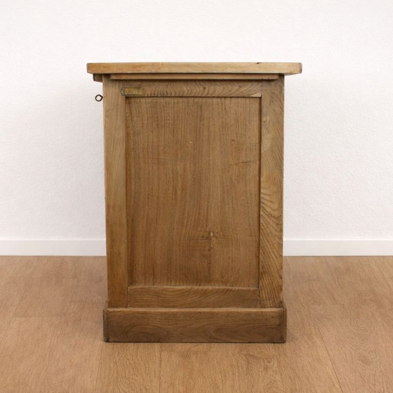 Image 1 of Scrivania vintage in rovere degli anni '40 con persiana