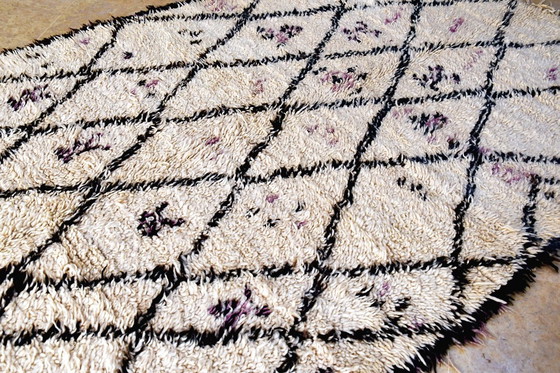 Image 1 of  Tapis marocain vintage Beni Ourain - 235 x 143 cm