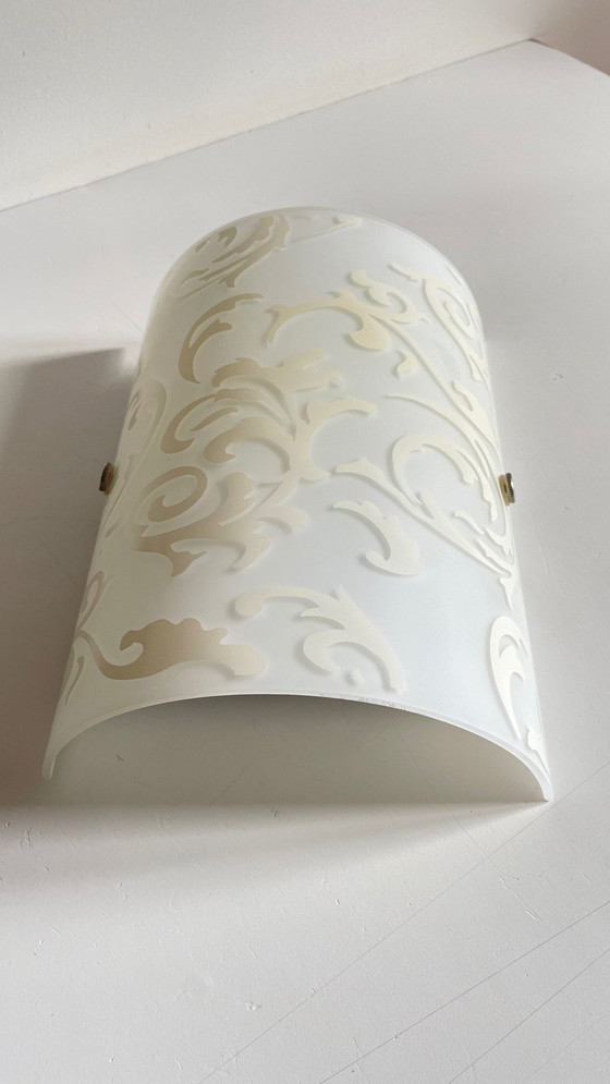 Image 1 of Polished and Silk-screened Glass Wall Lamp by Eglo