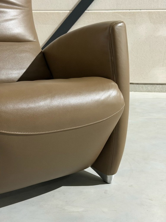 Jori Vinci Adjustable recliner chair - as good as new, Leather, Metal, Brown, Modern (photo 9 of 11)