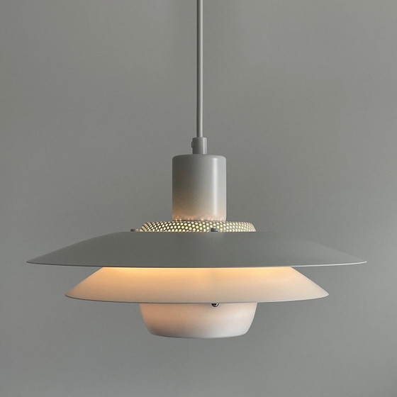 Image 1 of Jeka vintage Deens design LAMP witte schalenlamp Mid Century