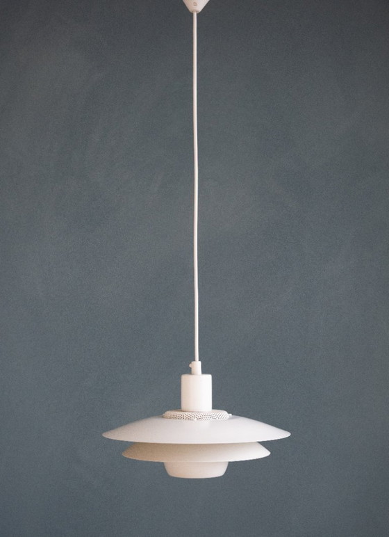 Image 1 of Deense Witte Jeka Metaltryk Viola Hanglamp