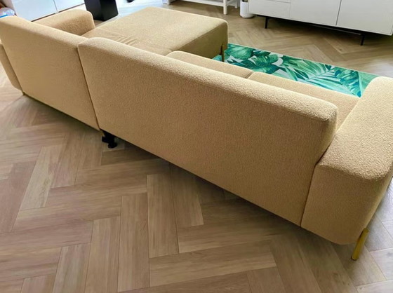 Image 1 of Montel mustard yellow couch sofa with 2-person Chaise Longue