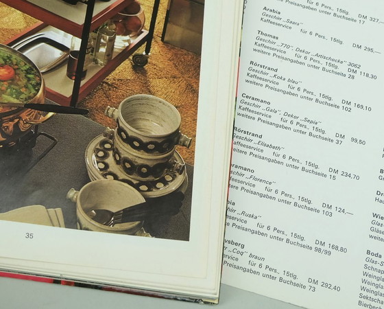 Image 1 of 5 soup bowls with plates ceramano gala sepia esthetique tique gerda heuckeroth 1970s