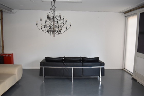 Magnifique canapé design De Sede Robert Haussmann 302 – Canapés 3 places, Metal, Leather (photo 9 of 17)