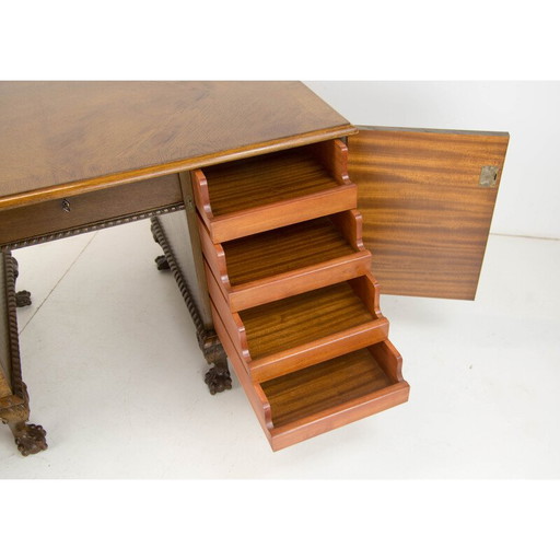 Vintage Art Nouveau freestanding writing desk, 1920s