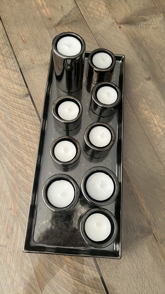 Woonaccessoires Kandelaars – Kandelaars en kaarsen, Aluminium (photo 9 of 10)