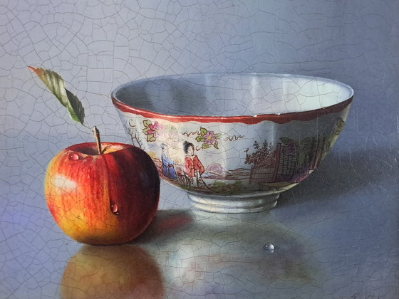 Image 1 of Still life with apple and bowl by Rob Ritchie