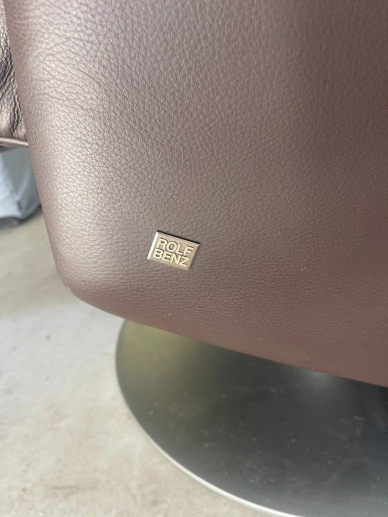 Poltrona reclinabile in pelle Rolf Benz - Marrone, girevole – Poltrone relax, Leather, Metal (photo 5 of 6)