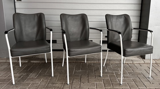 Image 1 of 6x Bert Plantagie Rumba design dining room chairs