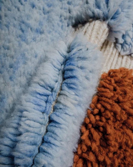 Tapis berbère marocain en laine naturelle 250 cm x 200 cm – vloerkleden en tapijten, Cotton (photo 2 of 8)