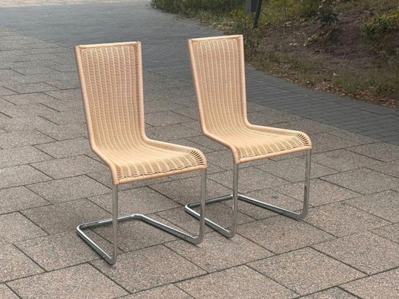 1/6 Tecta B20 Cantilever Chair Wicker Chrome – Dining chairs (photo 2 of 11)