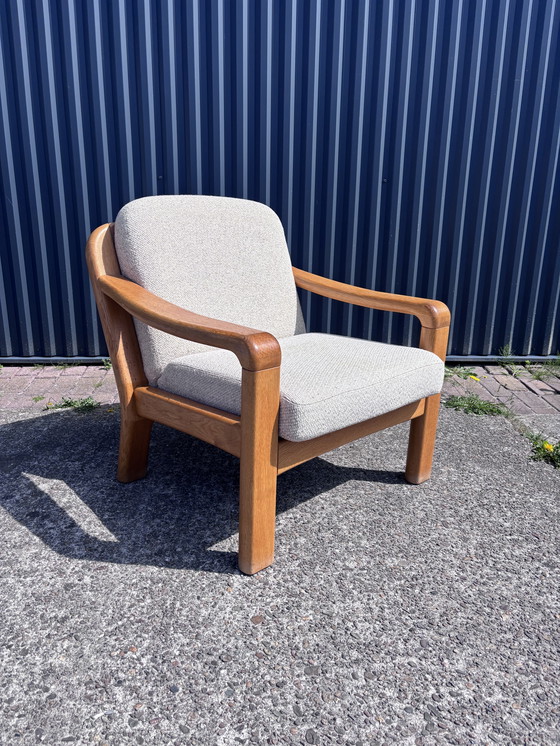 Image 1 of Vintage eiken fauteuil dyrlund Eiken fauteuil