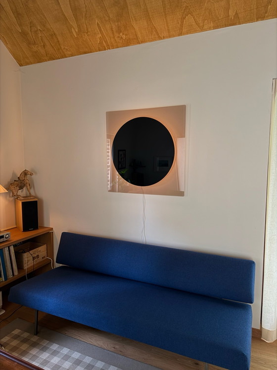 Divano letto Rob Parry per Gelderland, Anni '60, Lana Blu Profondo, Divani modulari (foto 10 di 12)