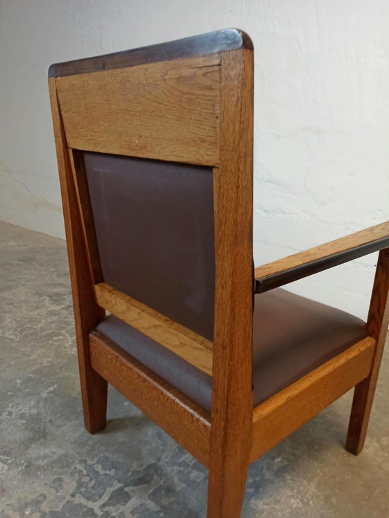 2 x Art Deco armchairs – Skai, Wood (photo 10 of 15)