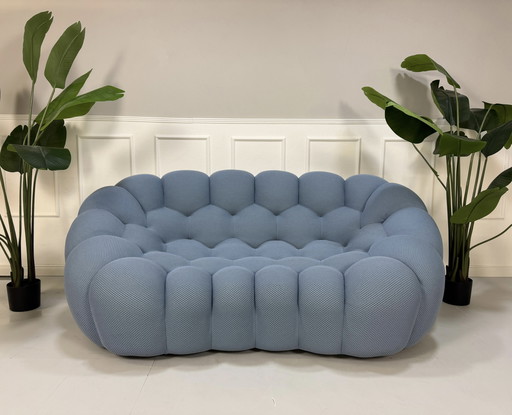 Roche Bobois Bubble Designer Sofa Fabric Couch