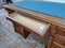 Antiek Italiaans middenbureau van walnoothout, jaren 1890 – Art Nouveau (photo 3 of 5)