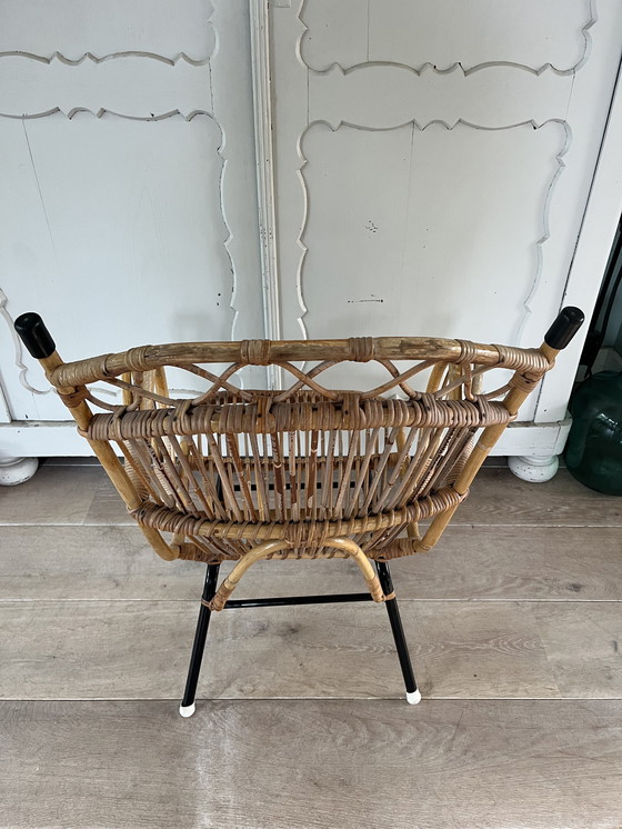 Image 1 of Rotan jaren 60 fauteuil stoel 