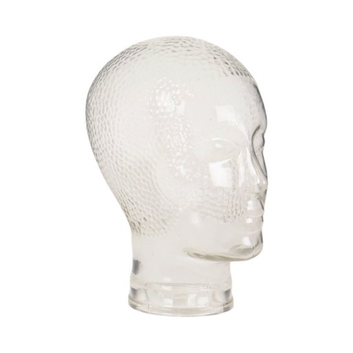 Decorative Vintage Glass Head Display Militaria Shop Window 26cm – decoratieve objecten (photo 2 of 12)