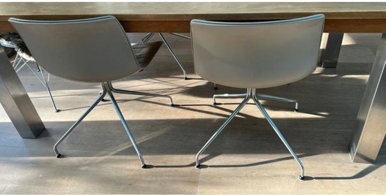 Image 1 of 4x Cuir Arper Catifa (53) pied pivotant