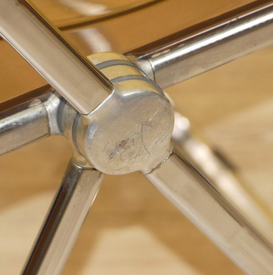 Image 1 of Castelli Kunststoff Klappstuhl PLIA Chair 70er Jahre Design Klassiker braun transparent