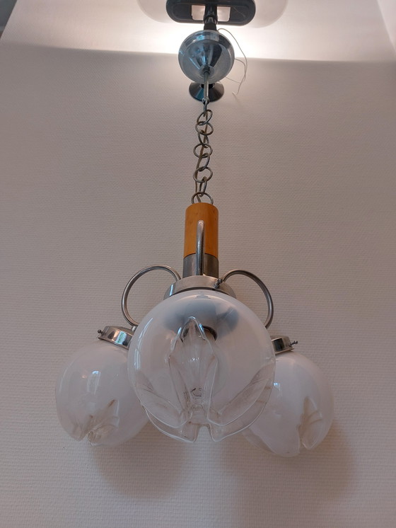 Image 1 of Lampe suspendue murano vintage