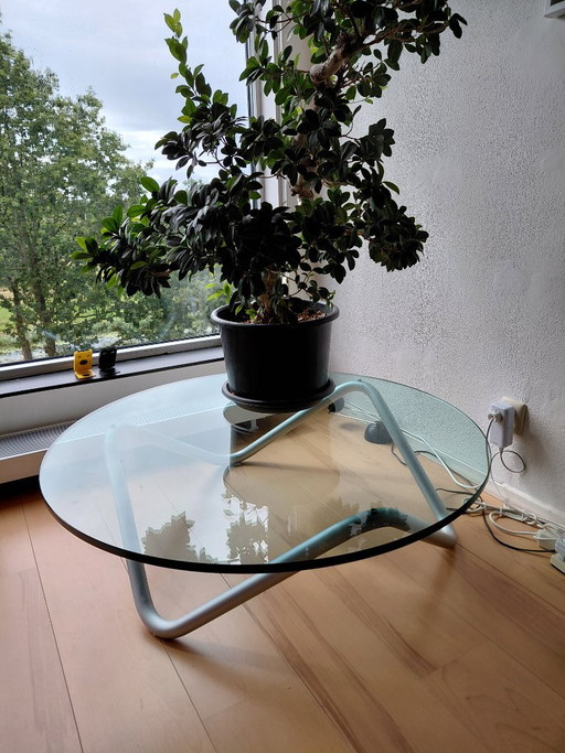 Tavolino da caffè in vetro – salontafels, Chrome, Glass