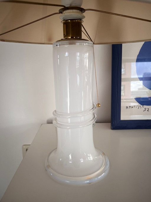 A glass table lamp by Hannelore Dreutler for Atelje Lyktan, Studio Åhus.