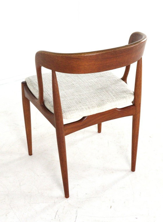 Image 1 of Set 10 Johannes Andersen voor Uldum mobelfabrik stoelen vintage 