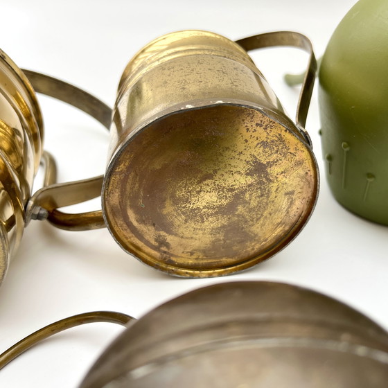Image 1 of Collection of watering cans – 2× Ebert, 2× brass (1960s) & 1× very old copper can (around 1900)