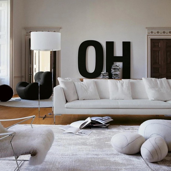 B&B Italia Maxalto - Charles Blanc – Hoekbanken, Textile, Chrome (photo 6 of 6)