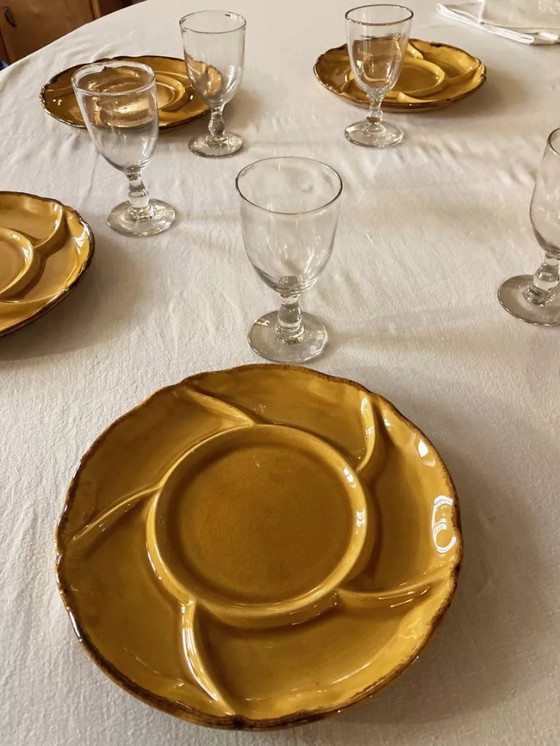 Image 1 of 6 piatti divisi, terracotta dell'Alta Provenza