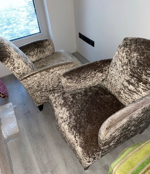 Fauteuil lounge design « Gorgeous » de John Hutton pour Donghia (x2)