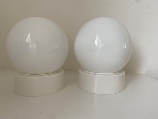 Vintage Corodex globe lamps - wall lamps - ceiling lamps - 1970s