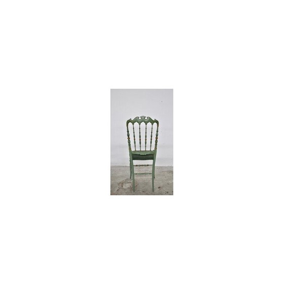 Image 1 of Set of 4 vintage Chiavari hand-painted dining chairs, 1950s