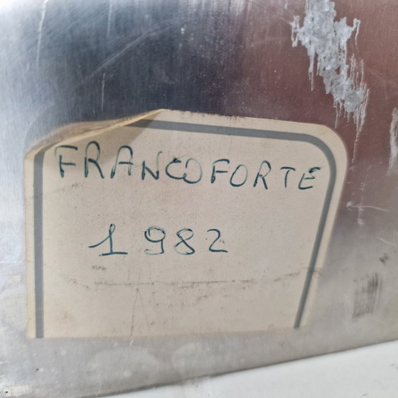 Image 1 of Raro cartel de exposición de moda italiana de 1982 en aluminio: Linea Italiana, Pikenz Alta Moda Milano