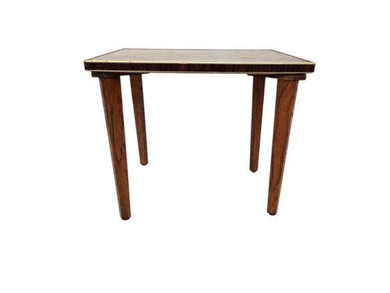 Image 1 of Tavolino vintage per piante - tavolino laterale - legno - metallo - anni '60