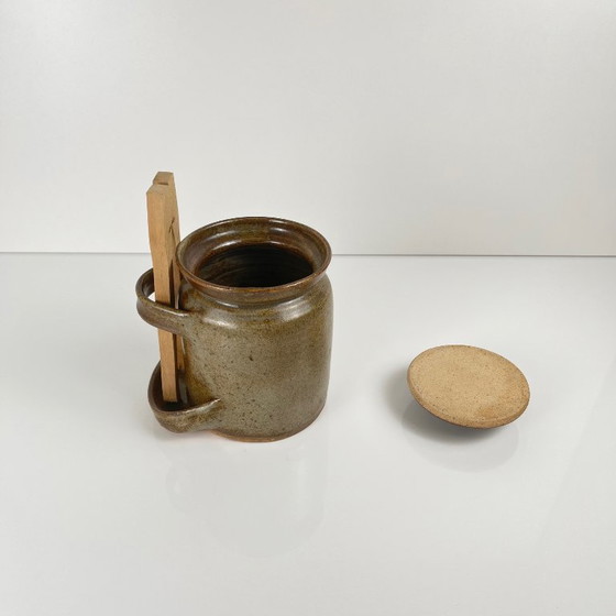 Image 1 of Tarro de gres para encurtidos con pinzas