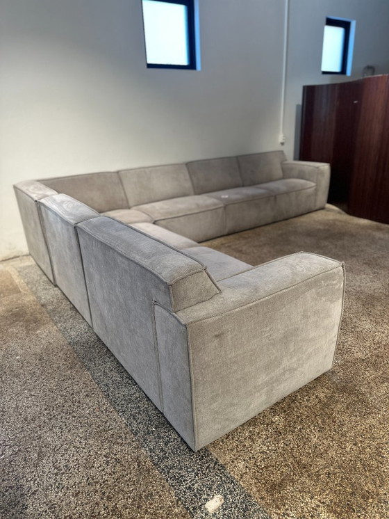 Image 1 of Banc Element Loki en tissu Life Taupe