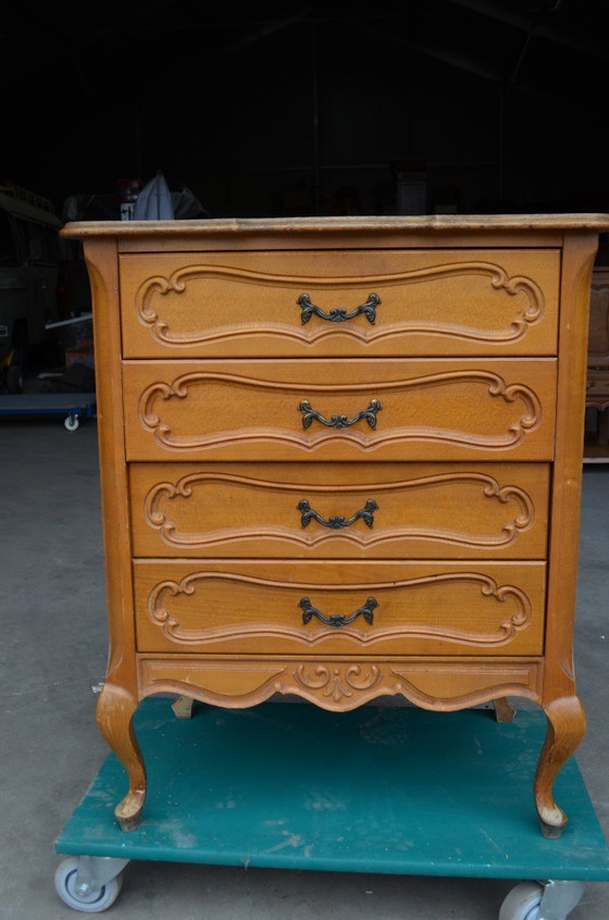 Komoda vintage lata 80/90 – Chest of drawers, Metal, Wood (photo 8 of 8)