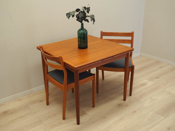 Image 1 of Teakhouten tafel, Deens ontwerp, jaren 70, productie: Denemarken