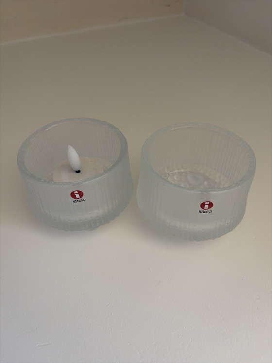 2x Iittala Ultimatum Thule matte Teelichthalter – Kerzenhalter, Glass (photo 5 of 5)