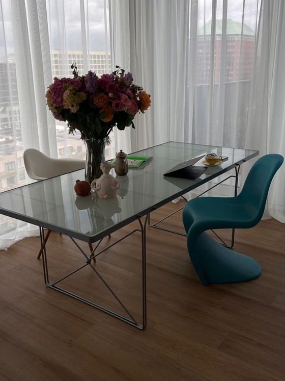Eettafel/Bureau - Niels Gammelgaard voor IKEA – Glass, Metal (photo 2 of 5)