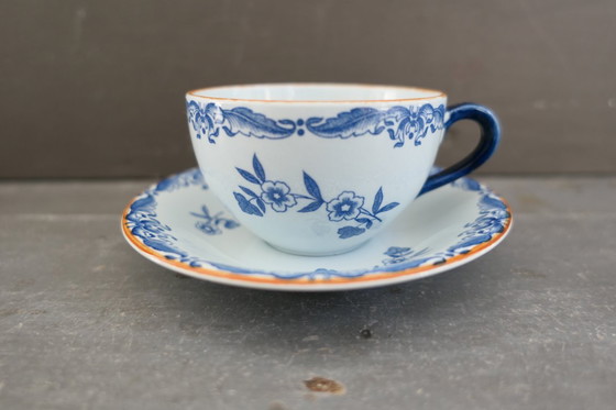 Image 1 of Rörstrand Ostindia Nils Lundström tasse + soucoupe 6 x
