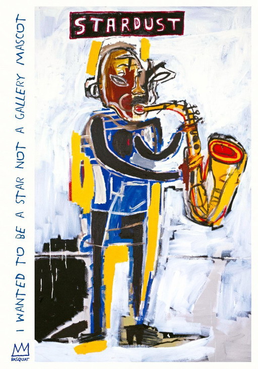 Der Saxophonspieler – Stardust – Jean-Michel Basquiat 1983 – Poster A1 = 59,4 x 84,1 cm